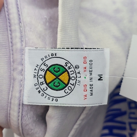 CROSS COLOURS Left Eye Message‎ Long Sleeve Cotton Blend Graphic Sweatshirt - Picture 4 of 5